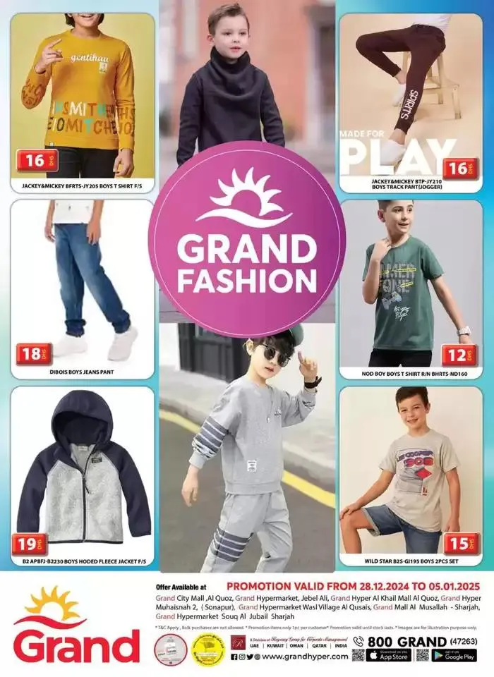Grand Fashion from 29 December to 12 January 2025 - Offers page 1
