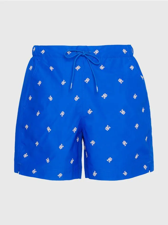 TH Monogram Mid Length Swim Shorts