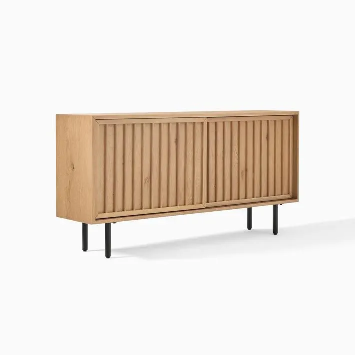 Slatted Media Console