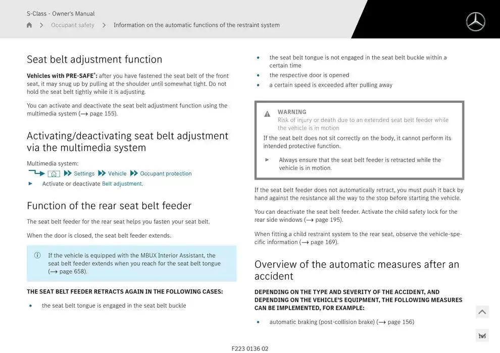 S-Class Saloon Long from 14 January to 30 April 2025 - Offers page 155
