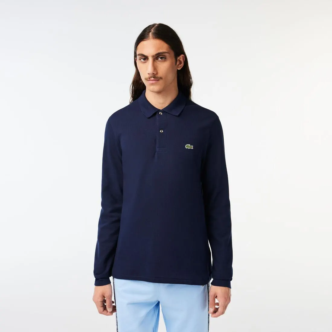 Original L.12.12 Long Sleeve Cotton Polo Shirt