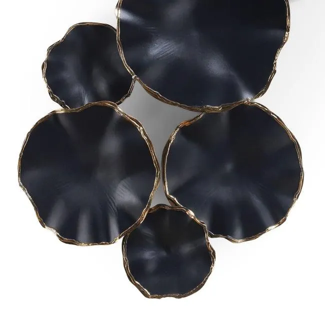 nexus metal wall decor 98x5x55cm- black