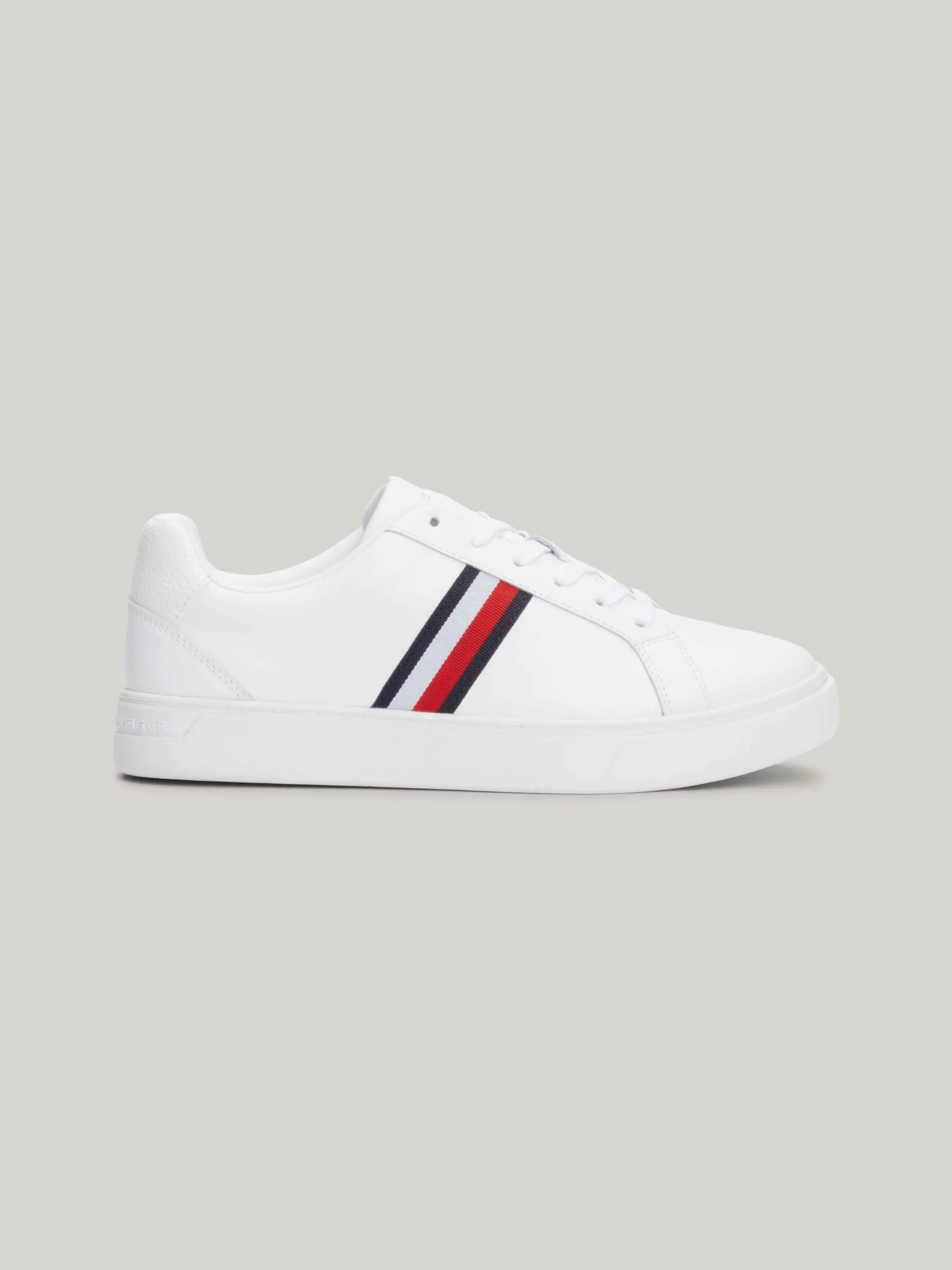 Essential Leather Signature Tape Court Trainers