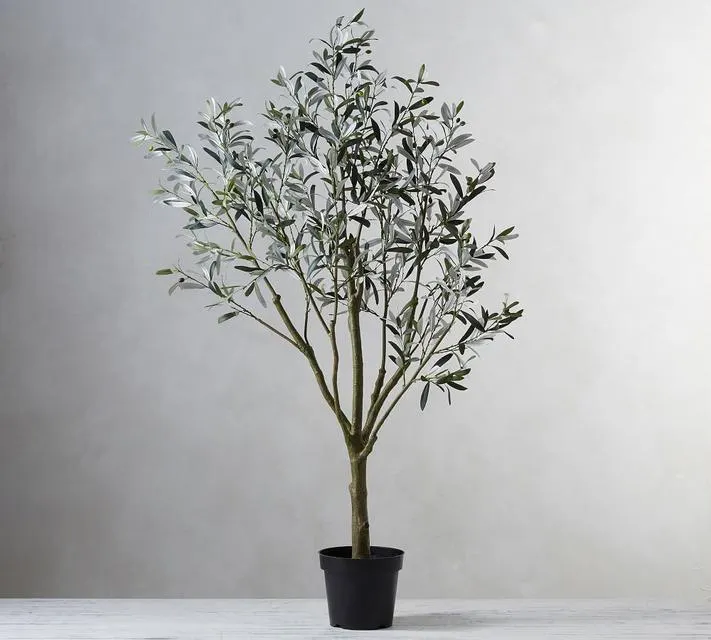 Faux Potted Olive Tree