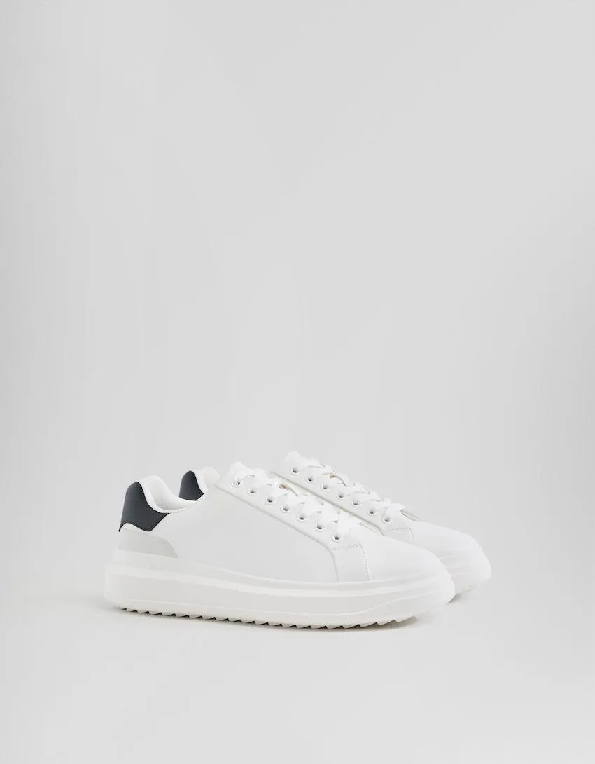 Contrast chunky sole trainers