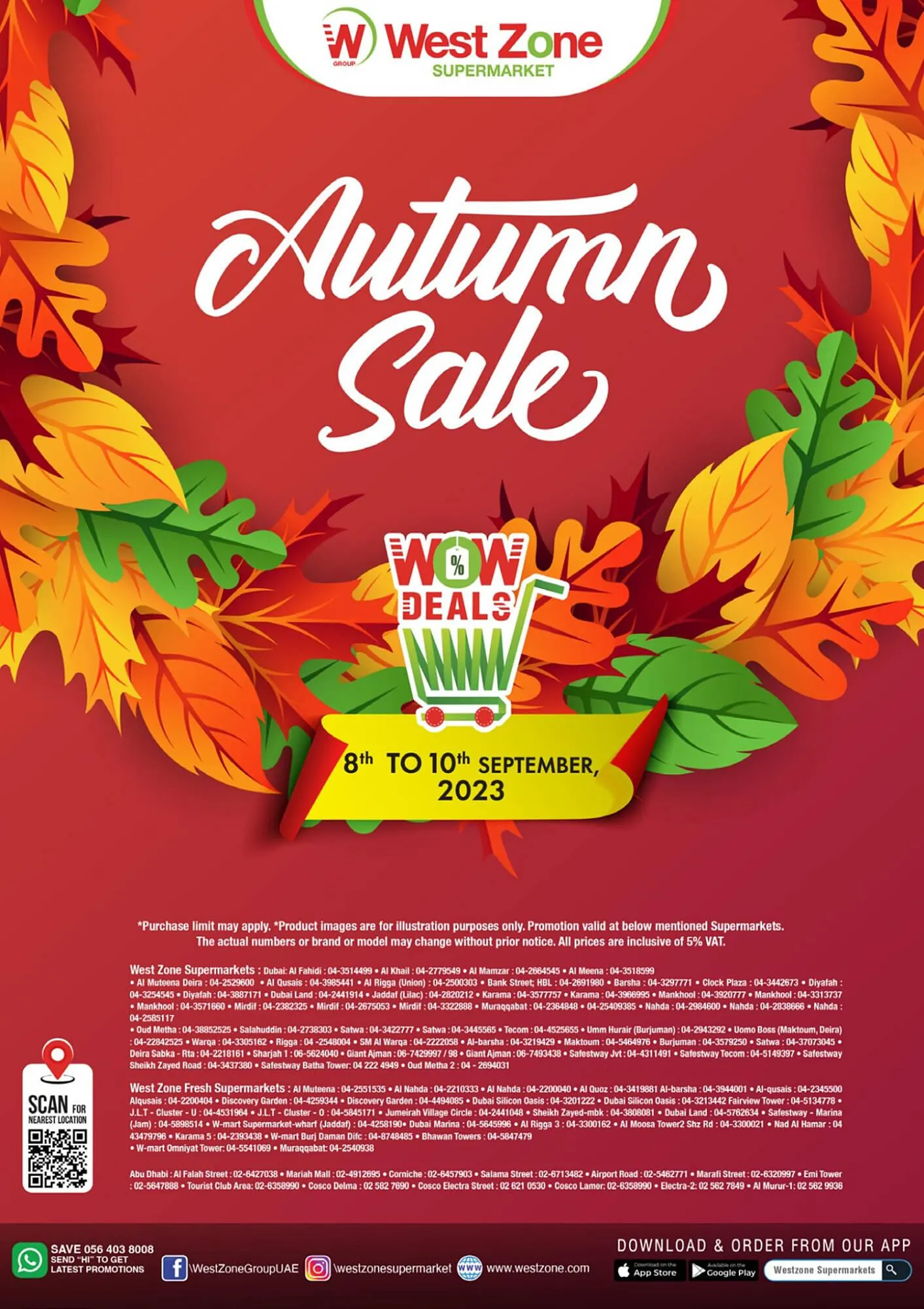 West Zone Supermarket catalogue from 8 September to 10 September 2023 - Offers page 1