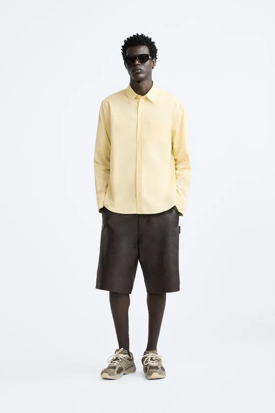 POPLIN SHIRT WITH POCKET