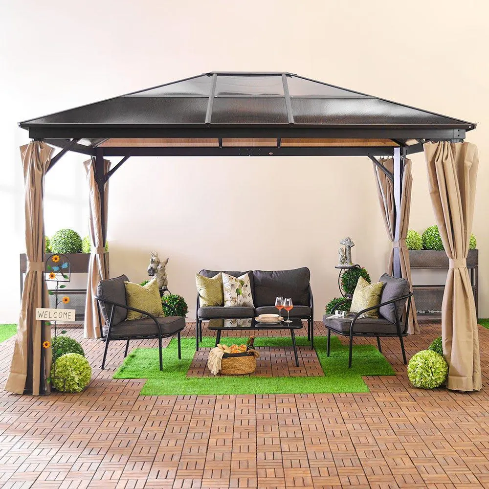 Veora Steel Gazebo - 3x4 M