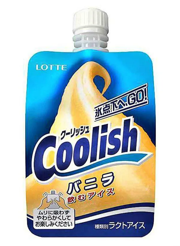 Coolish Vanilla-Vanilla Flavored Water Ice – 140ml