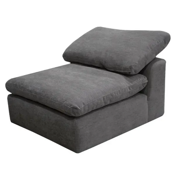 Aza Armless Single Seater – Grey