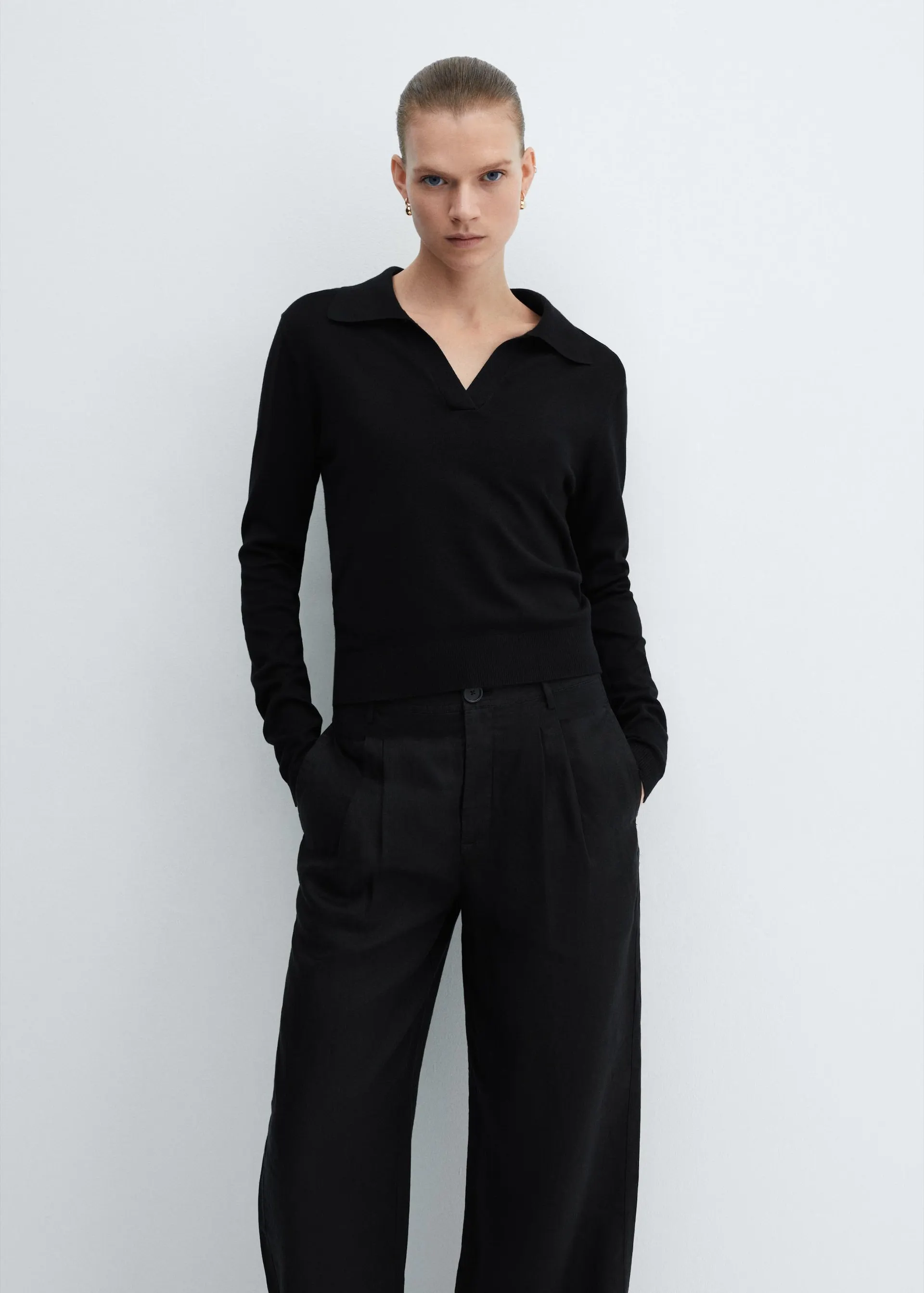 Jersey punto cuello polo