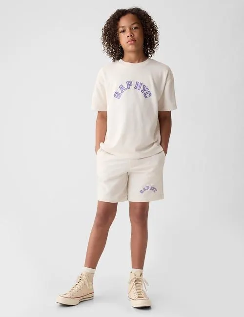 Kids Gap NYC Arch Logo Short Sleeve Sweatshirt