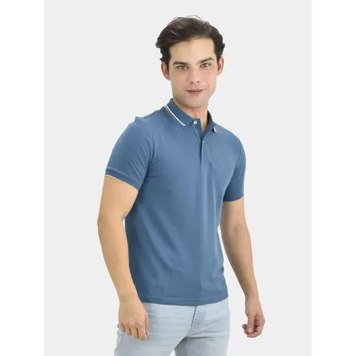 Men's Solid Cotton Polo