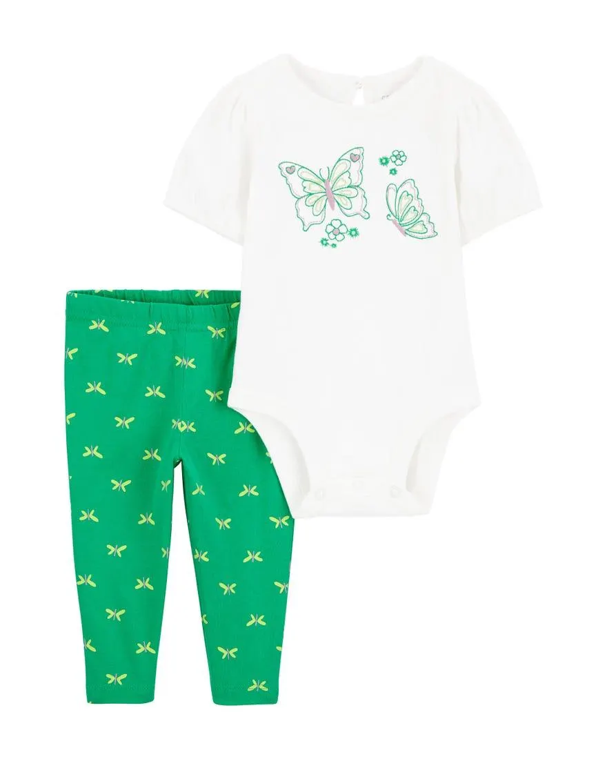 Butterfly Print 2-Piece Set
