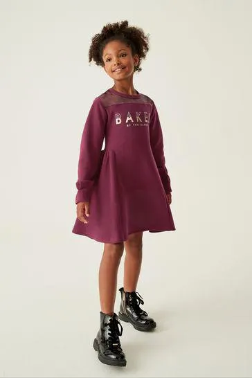 Baker by Ted Baker Plum Purple Sweat Dress