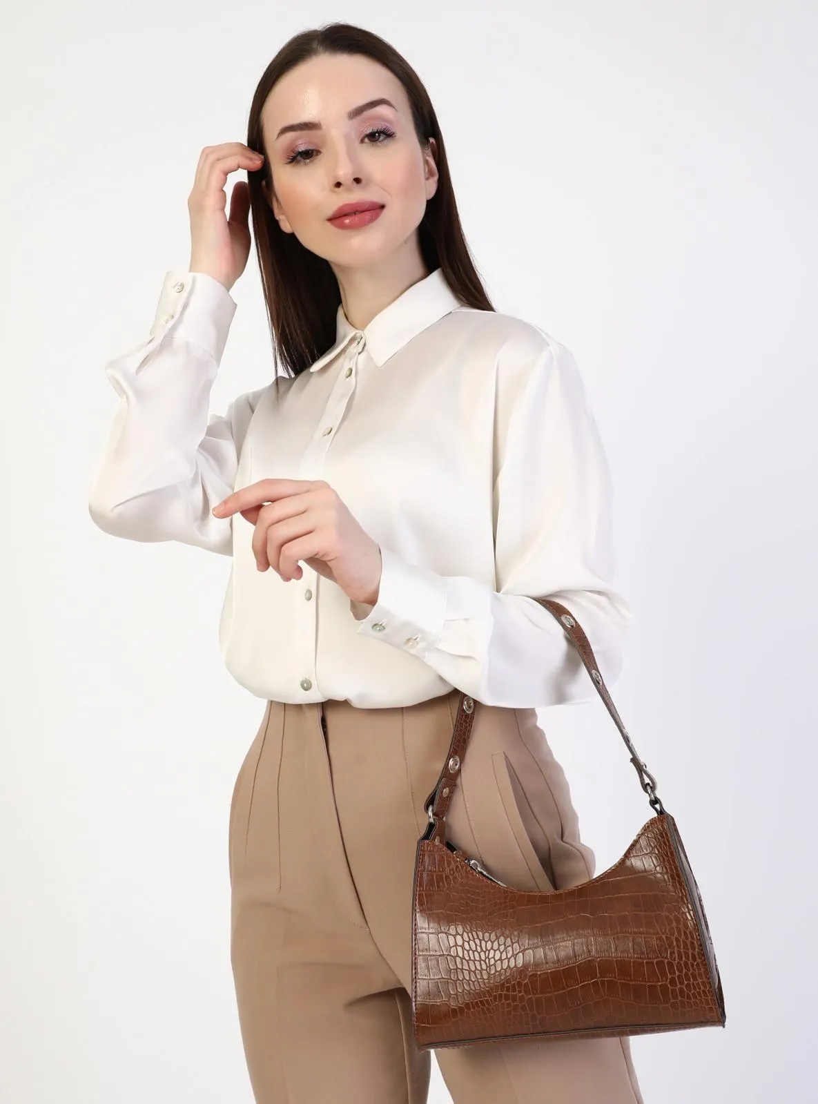 Shoulder Bag Croco Taba