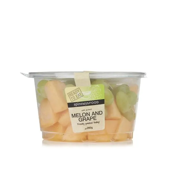 SpinneysFOOD fresh melon and grape cut pots