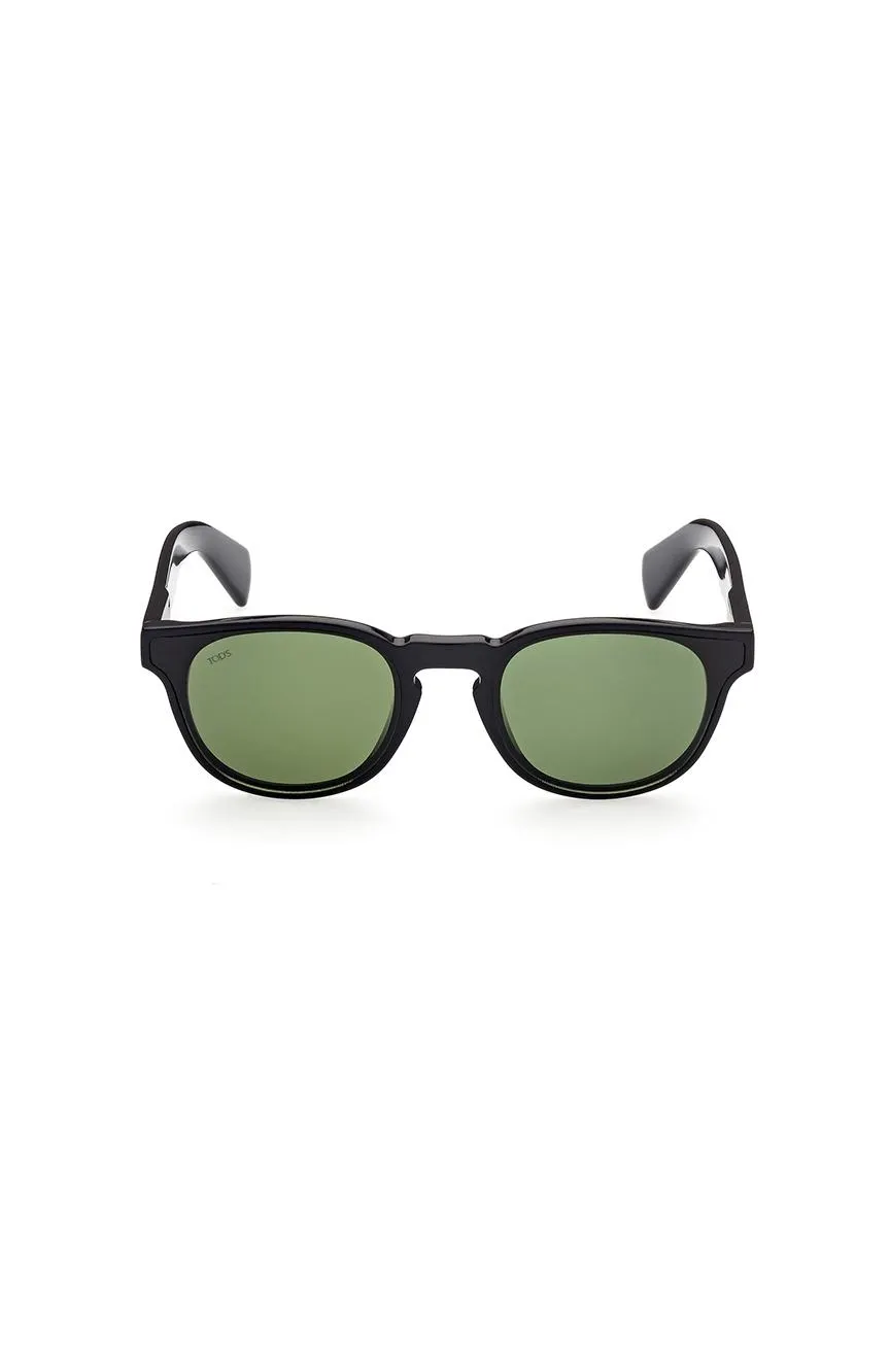 Men Round Red Havana Sunglass