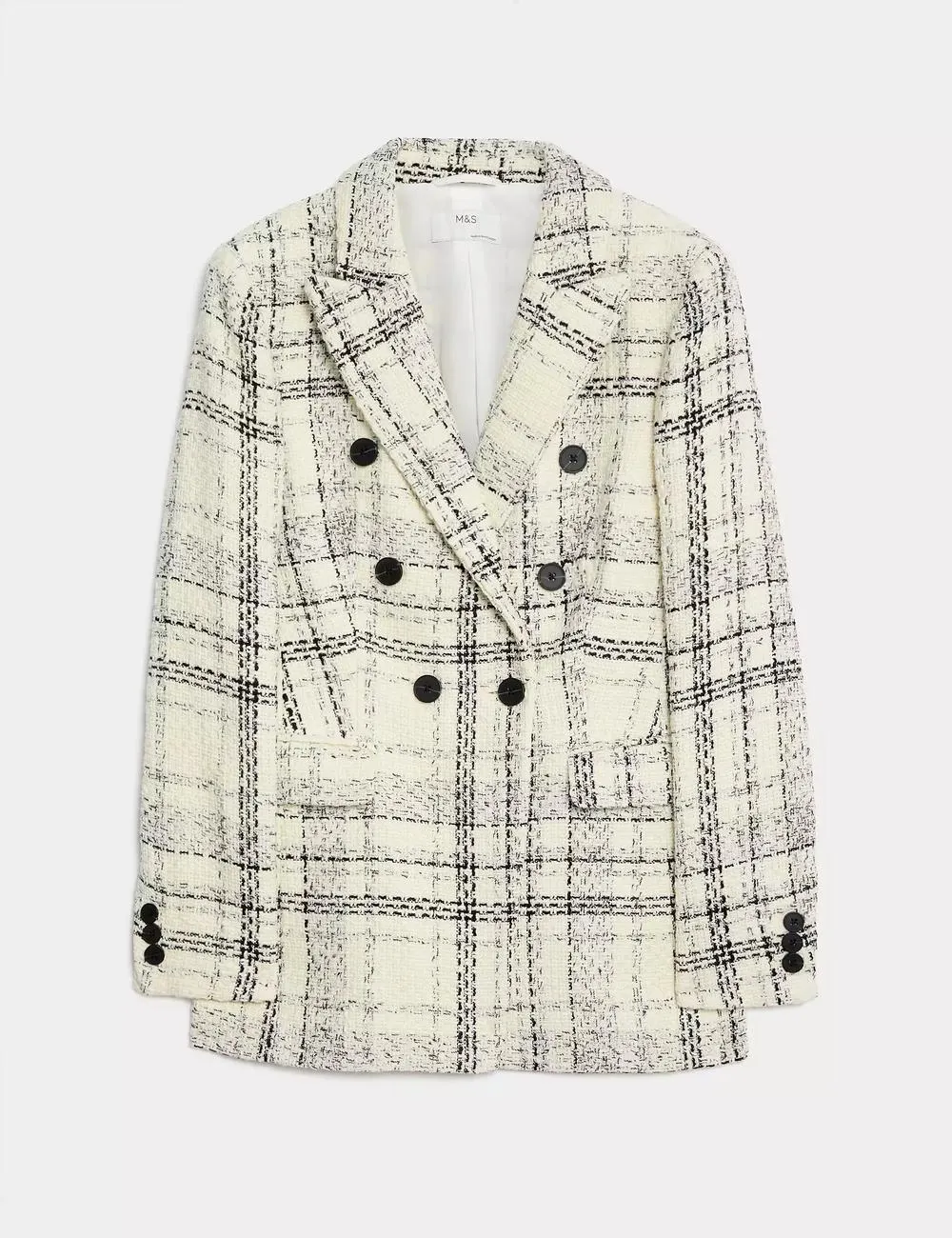 Tweed Tailored Double Breasted Blazer