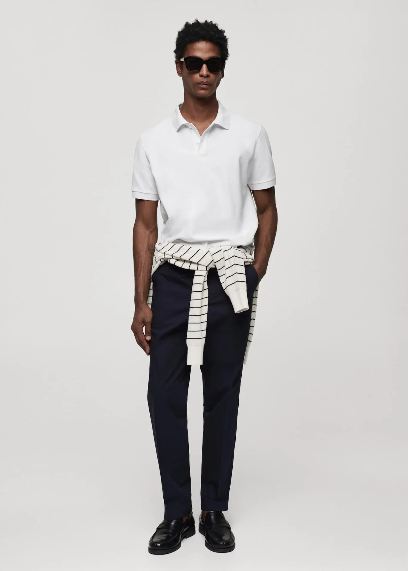 100% cotton pique polo shirt