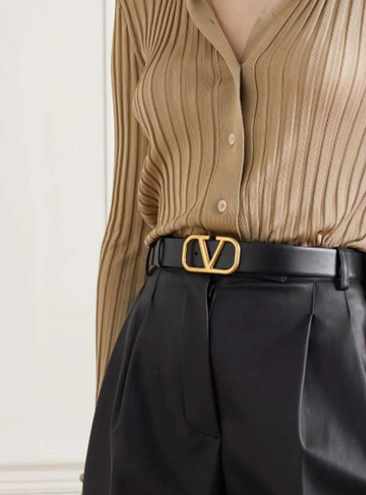 Big Thick Buckle Design Belt Black