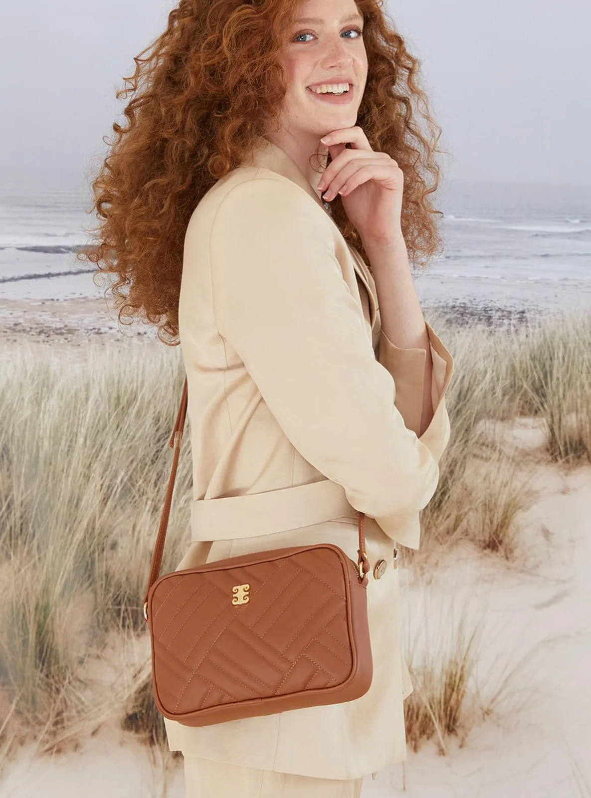 Crossbody - Camel - Cross Bag