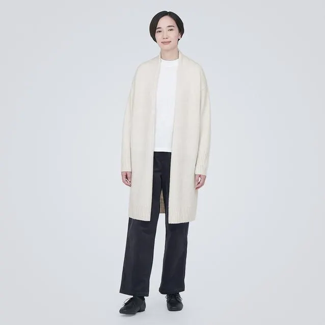 Wool Yak Blend Long Cardigan