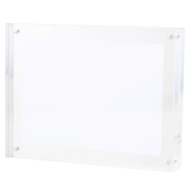 Acrylic Magnetic Photo Frame, 114 x 24 x 150 mm, M, Clear