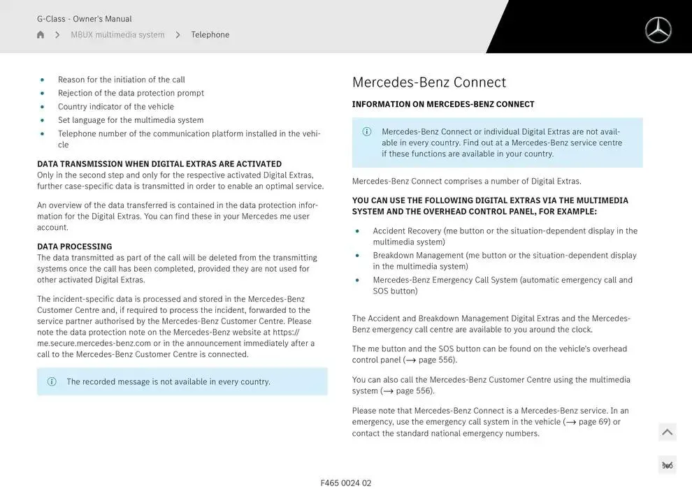 G-Class SUV from 14 January to 30 April 2025 - Offers page 560