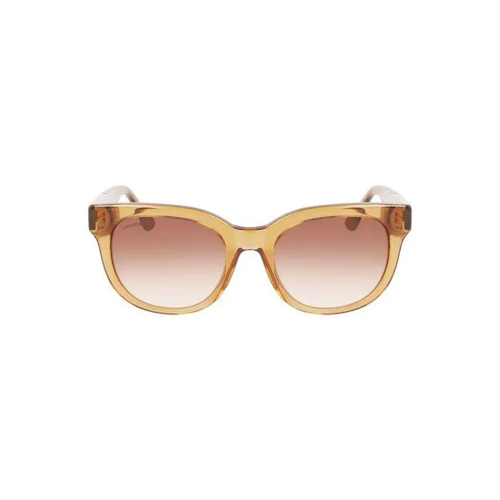 Women's Oval Acetate Croco Skin Sunglasses