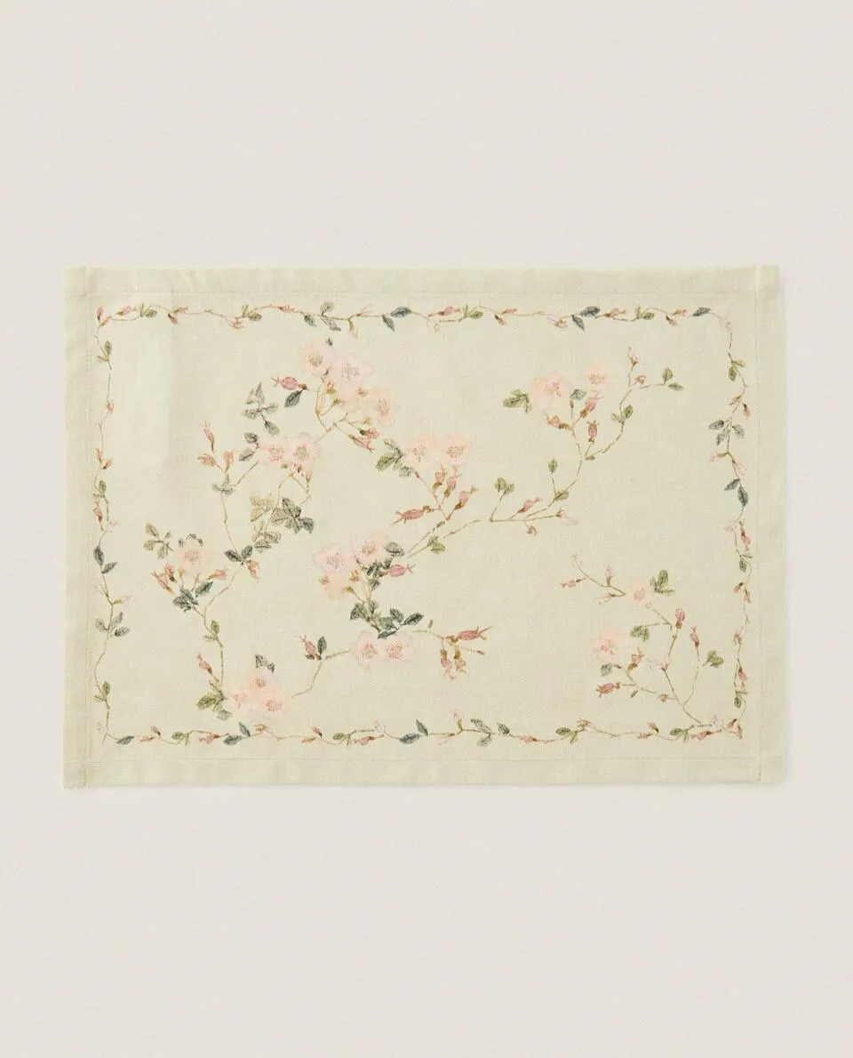 PACK OF CHERRY BLOSSOM COTTON PLACEMATS (PACK OF 2)