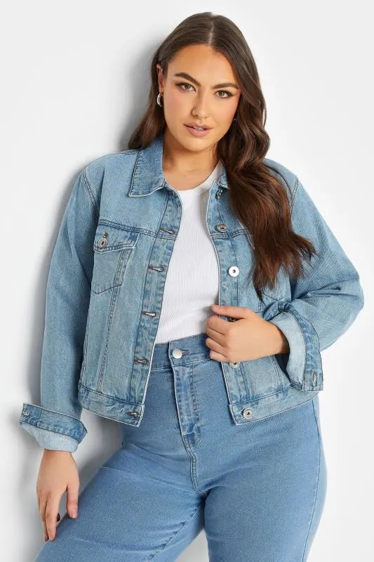 YOURS Curve Light Blue Denim Jacket