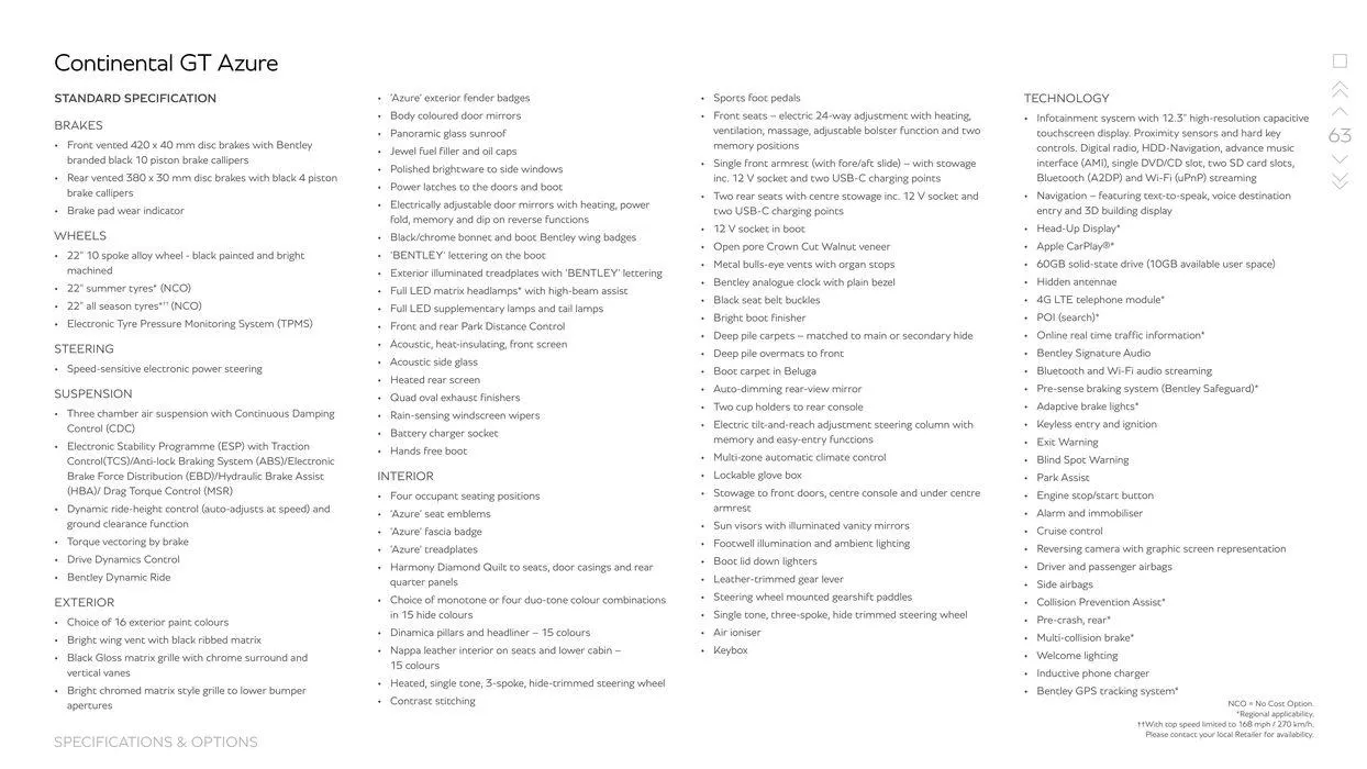 Continental GT Range from 15 March to 15 September 2024 - Offers page 63