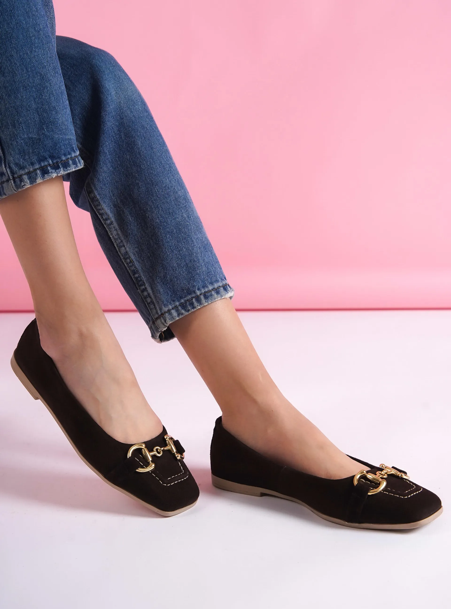 Brown plaid - Flat - Flat Shoes