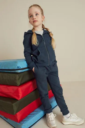 Zip Through Hoodie And Joggers School Sports Set (3-16yrs)