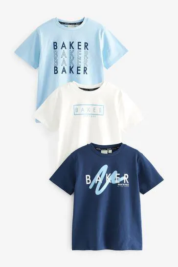 Baker by Ted Baker Graphic T-Shirts 3 Pack