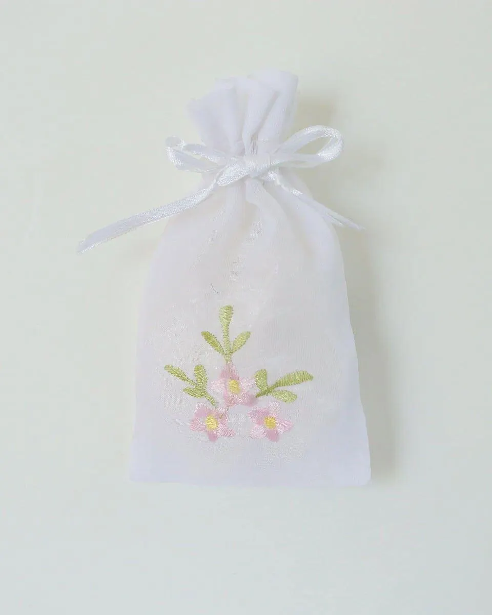 Πουγκι Μπομπονιερας με Κεντημα Favours