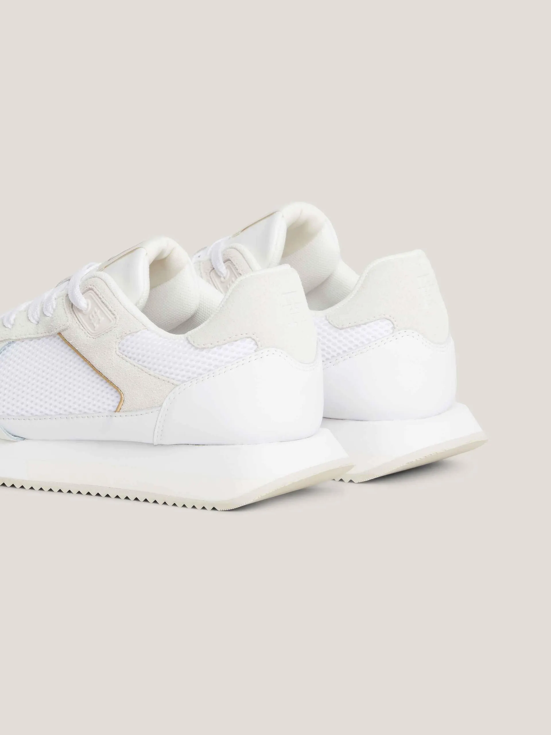 Essential Metallic Heel Lace-Up Trainers