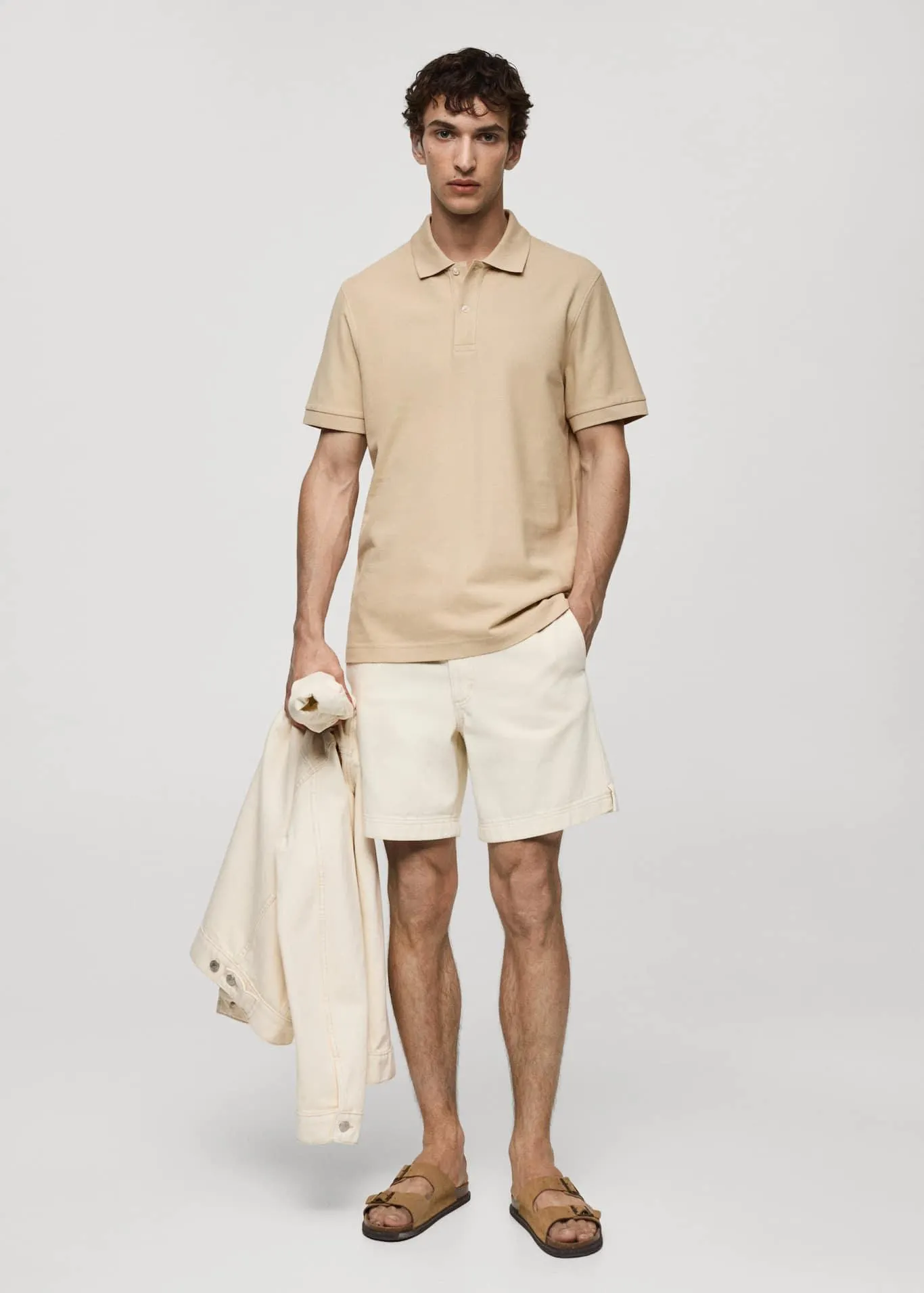 100% cotton pique polo shirt