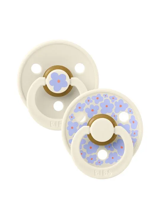 Bibs 2 Pack Colour Daisy Latex S1 - Ivory Mix (0+ months)