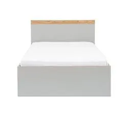 hedren kids single bed 120x200 cm melamine - grey