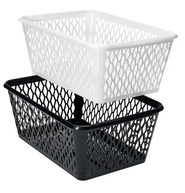 Stacking basket HALVARD 24x34x15 ass.