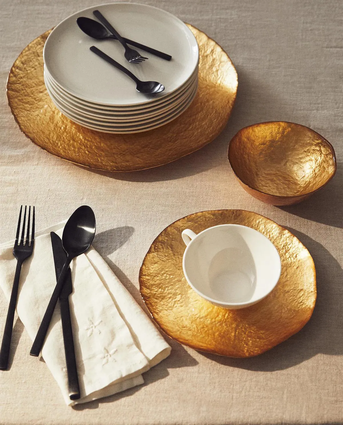 ACCESORIOS VIDRIO DORADO