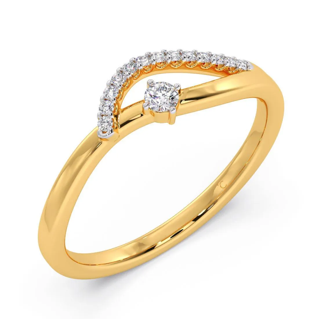 Pam Diamond Wedding Ring For Her