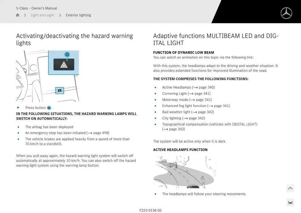 S-Class Saloon Long from 14 January to 30 April 2025 - Offers page 260