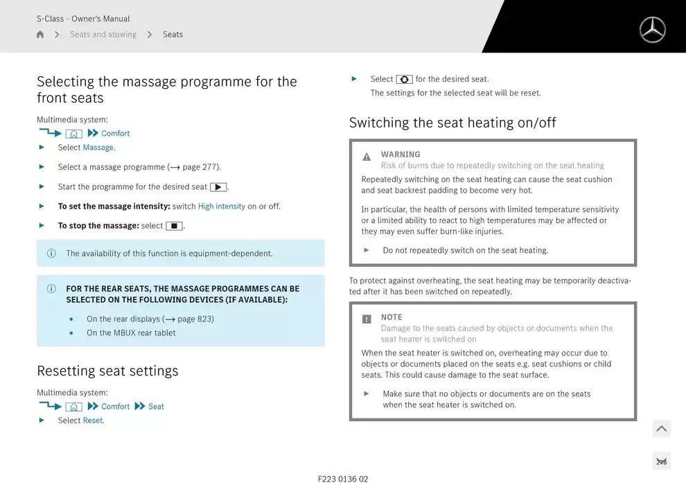 S-Class Saloon Long from 14 January to 30 April 2025 - Offers page 228