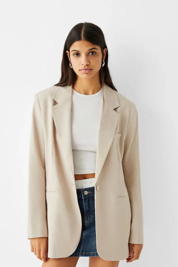 Basic regular fit blazer