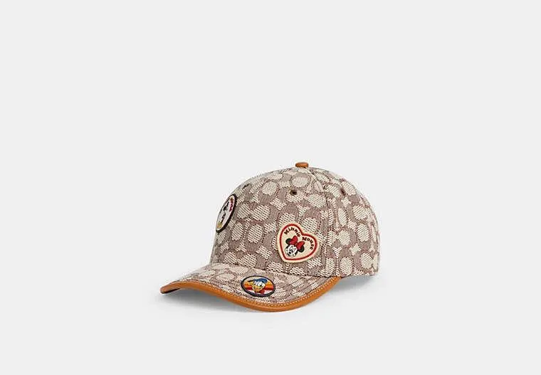 Disney X Coach Signature Baseball Hat With Patches
