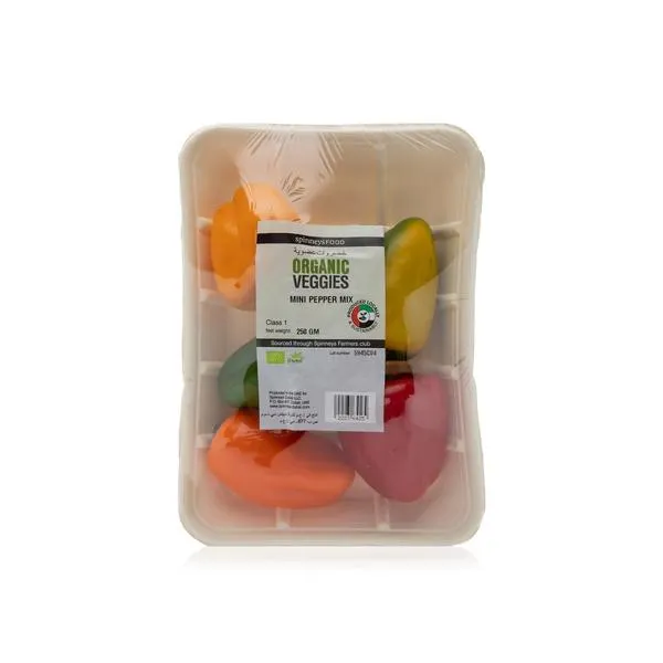 Spinneys Food organic mini pepper mix 250gm pack