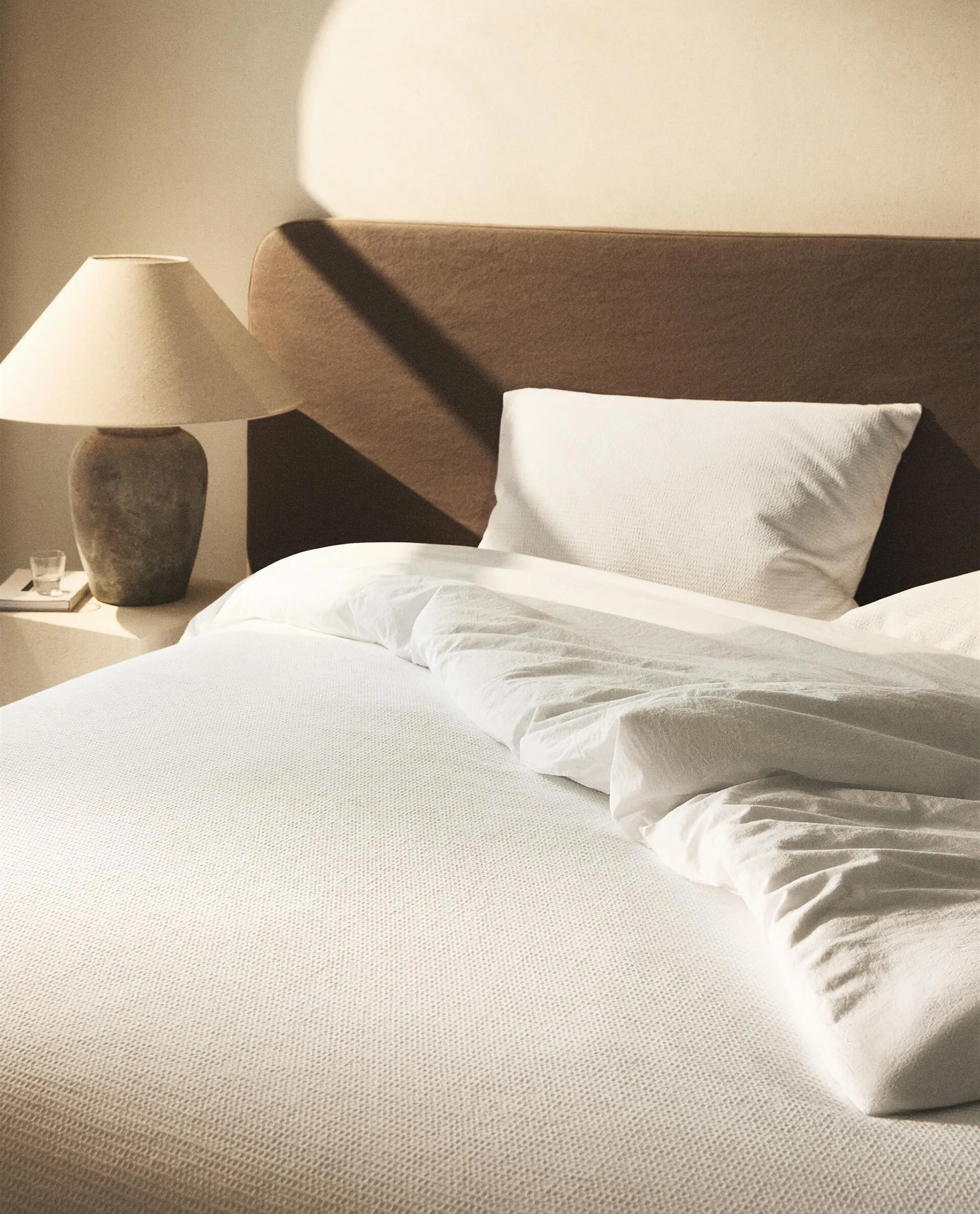 BETTBEZUG MIT WAFFELSTRUKTUR